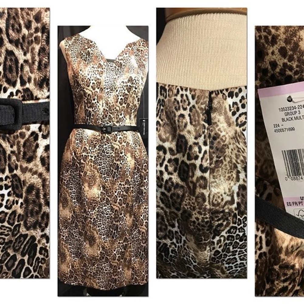 Jones New York Mini Cheetah Print Dress